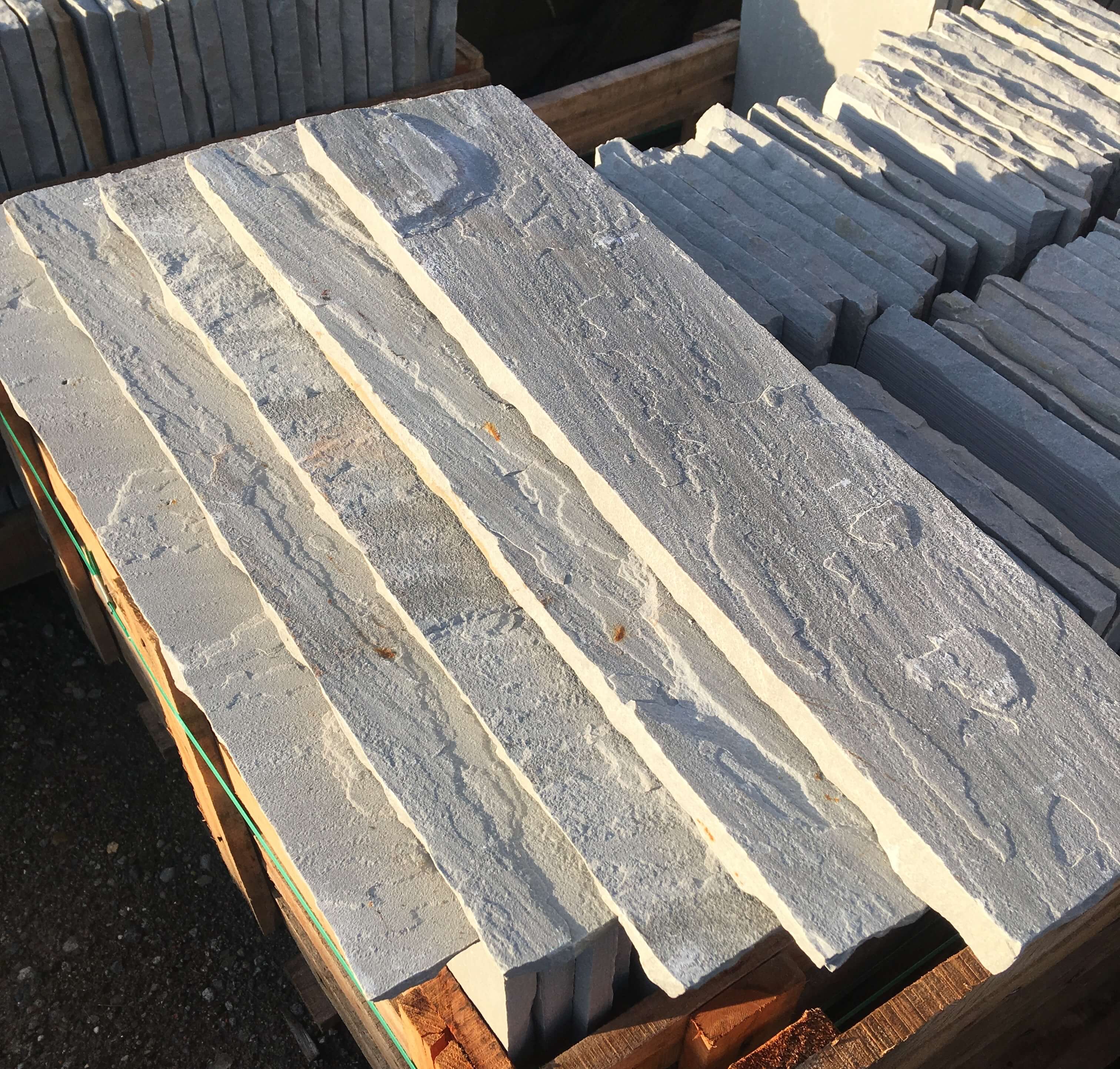 grey sandstone coping stones